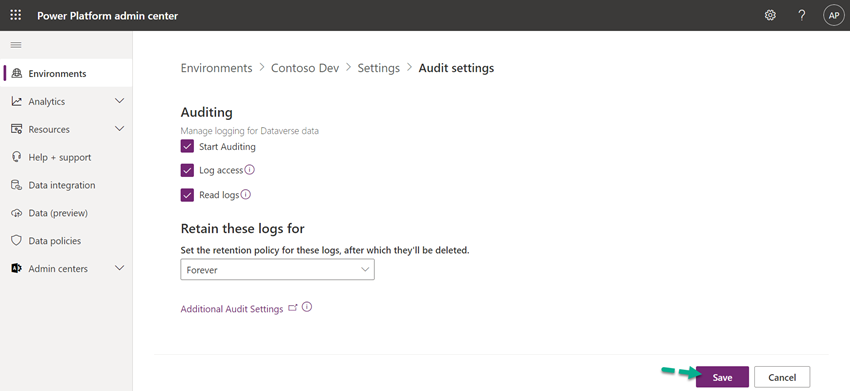 How to Enable Auditing for a Dynamics 365 CE Environment Online